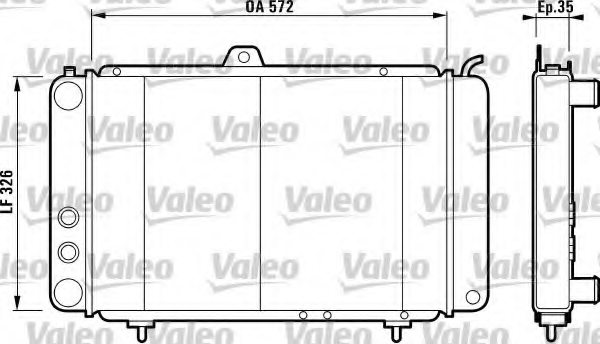 VALEO 811388 Radiator, engine cooling